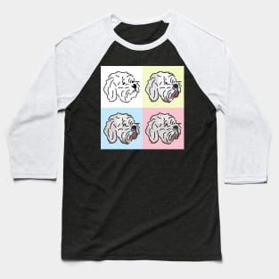 Bichon Frise Dog Four Faces Baseball T-Shirt